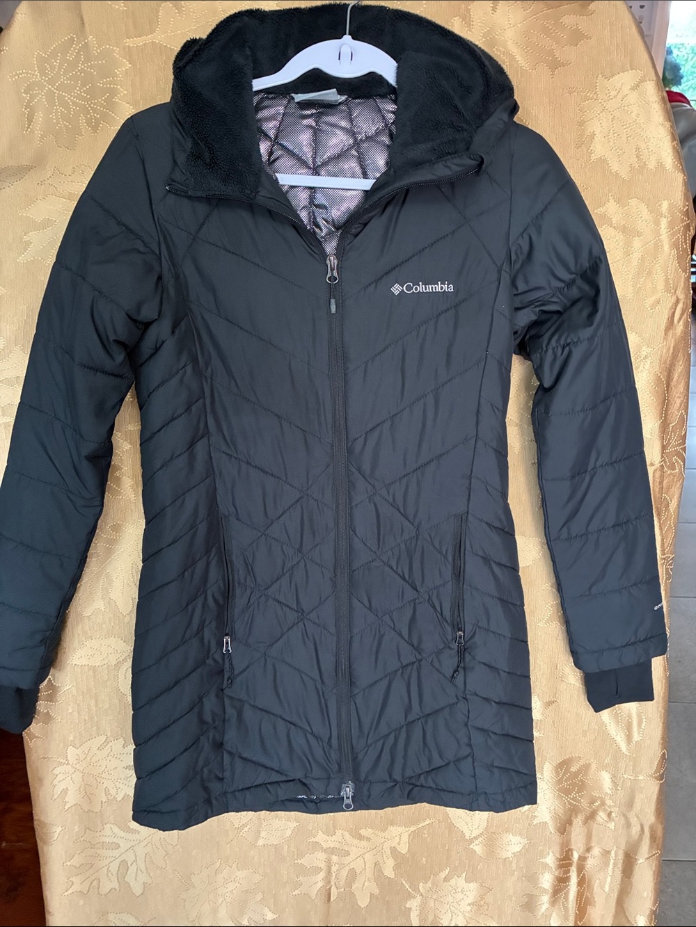 Columbia Black Women's Quilted Long Puffer Coat